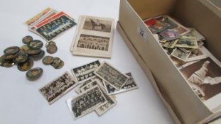 A scarce collection of badges issued by 'The Boys Magazine' and rare football,