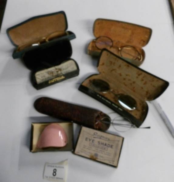 A collection of vintage spectacles