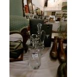 A superb Thomas Webb 'Antonio' crystal carafe and a Rockingham crystal decanter