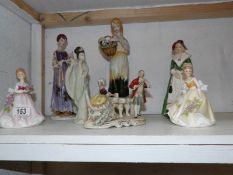 7 various figurines