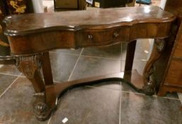 A Victorian console table