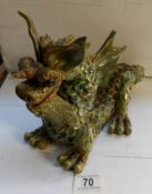 A large 'Yare' pottery dragon