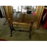 An oval occasional table