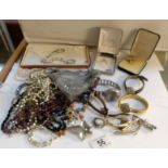 A mixed lot of jewellery and watches