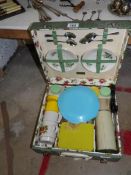 A vintage picnic set