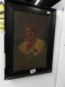 A 19th century oil on canvas 'Continental portrait' signed Policelli?
