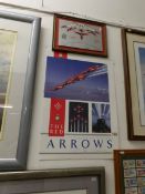 A signed Red Arrows print and a 1987 Red Arrows plaque