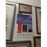 A signed Red Arrows print and a 1987 Red Arrows plaque