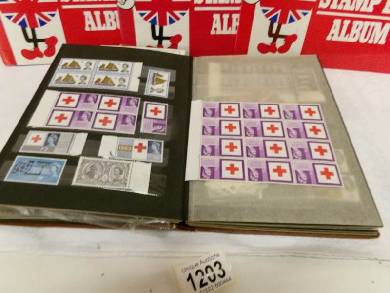 3 stamp albums including many Gb mint, - Image 2 of 9