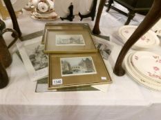 A quantity of framed and glazed engravings