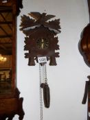 A Black Forest wall clock