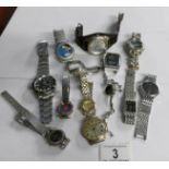 A mixed lot of watches including Tag Heuer