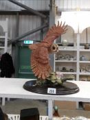 A Country Artist's owl figurine 'A Graceful Flight',