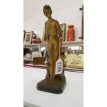 An original Art Deco plaster figurine