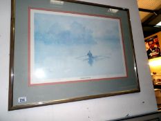 A framed and glazed limited edition print 'Reflection on a New day' by Wendy Clouser.