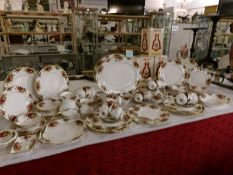 Approximately 92 pieces of Royal Albert Old Country Roses tea and dinner ware