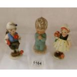 3 Goebel figurines