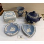 5 items of Wedgwood Jasper ware