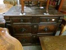 A period oak chest of drawers