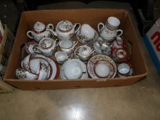 A box of Oriental tea ware