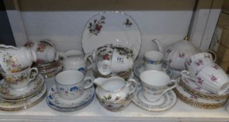 A mixed lot of tea ware including Royal Doulton,