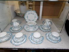 A 34 piece Victorian tea set
