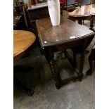 An oak barley twist gateleg table