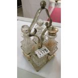 A Victorian 4 bottle cruet