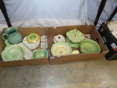 2 boxes of miscellaneous pottery