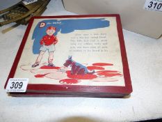 A jigsaw puzzle with story in wooden box