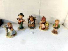 5 Goebel figures