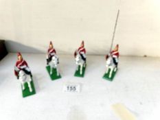 A set of 4 Britain's Lifeguard Trumpeters, No.