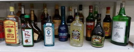 19 bottles of alcohol including Malibu,