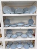 58 pieces of Johnson's Grey Dawn dinner ware