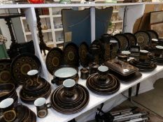Approximately 100 pieces of Denby dinner and tea ware