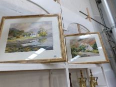 A pair of Scottish watercolours by P Pacey