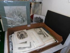 A quantity of mainly Lincolnshire engravings and a quantity of Lincolnshire ephemera