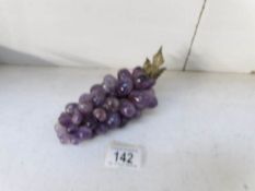 An amethyst stone bunch of grapes