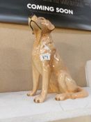 A large Beswick sitting labrador