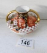 A Derby 'Imari' miniature 2 handled vase