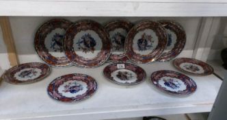 10 19th century Spode plates,