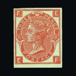 Great Britain - QV (surface printed) : (SG (103)) 1867-80 3d BRIGHT ORANGE IMPERF COLOUR TRIAL,