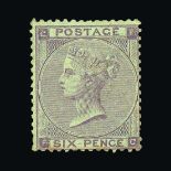 Great Britain - QV (surface printed) : (SG 85Wi) 1864 6d lilac 'hair lines' plate 4 lettered F-C,