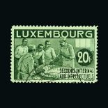 Luxembourg : (SG 324-38) 1935 Intellectuals Relief Fund set complete. Very fine part c.d.s. RARE SET