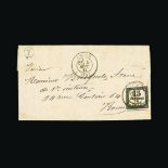 France : 1871 Postage due: the rare provisional postage due of September 1871 - EL to Rouen ex rural