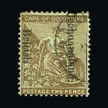 Bechuanaland : (SG 39d) 1893 Overprint on COGH 2d with misplaced opt reading Bechuanaland British