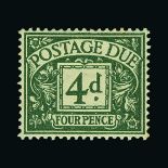 Great Britain - Postage Dues : (SG D27-34) 1937-38 set to 2s6d, a couple of lightly toned perfs on