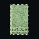 Bechuanaland : (SG 19) 1888 QV 10/- green & black, tiny ink spot on value tablet o/w fresh mm