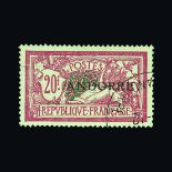 Andorra - French Post Offices : (SG F23) 1931 20fr magenta & green very lightly used, very light