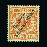 Germany - Colonies - South West Africa : (SG 9) 1898 Overprint on Germany 25pf orange fresh lmm
